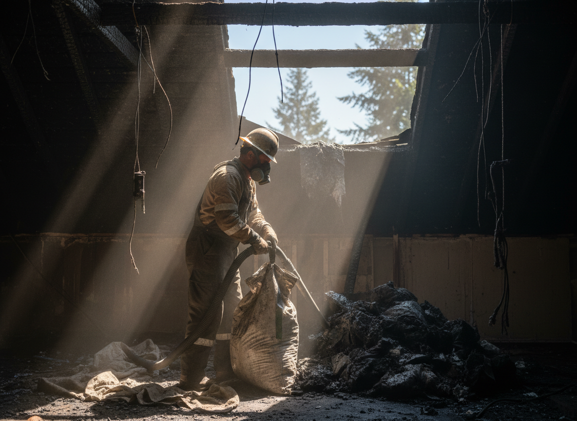 Attic Fire Restoration in South Prairie, WA