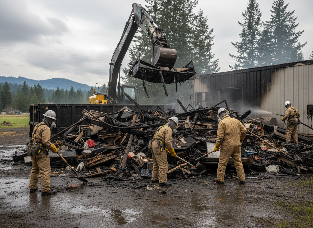 Hoarding Cleanup After Fire in South Prairie, WA