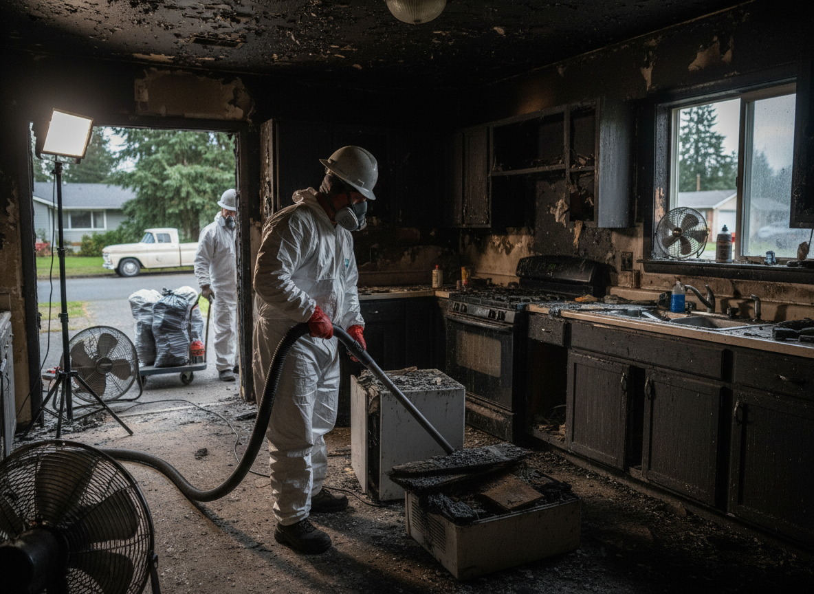 Fire Damage Restoration in Buckley