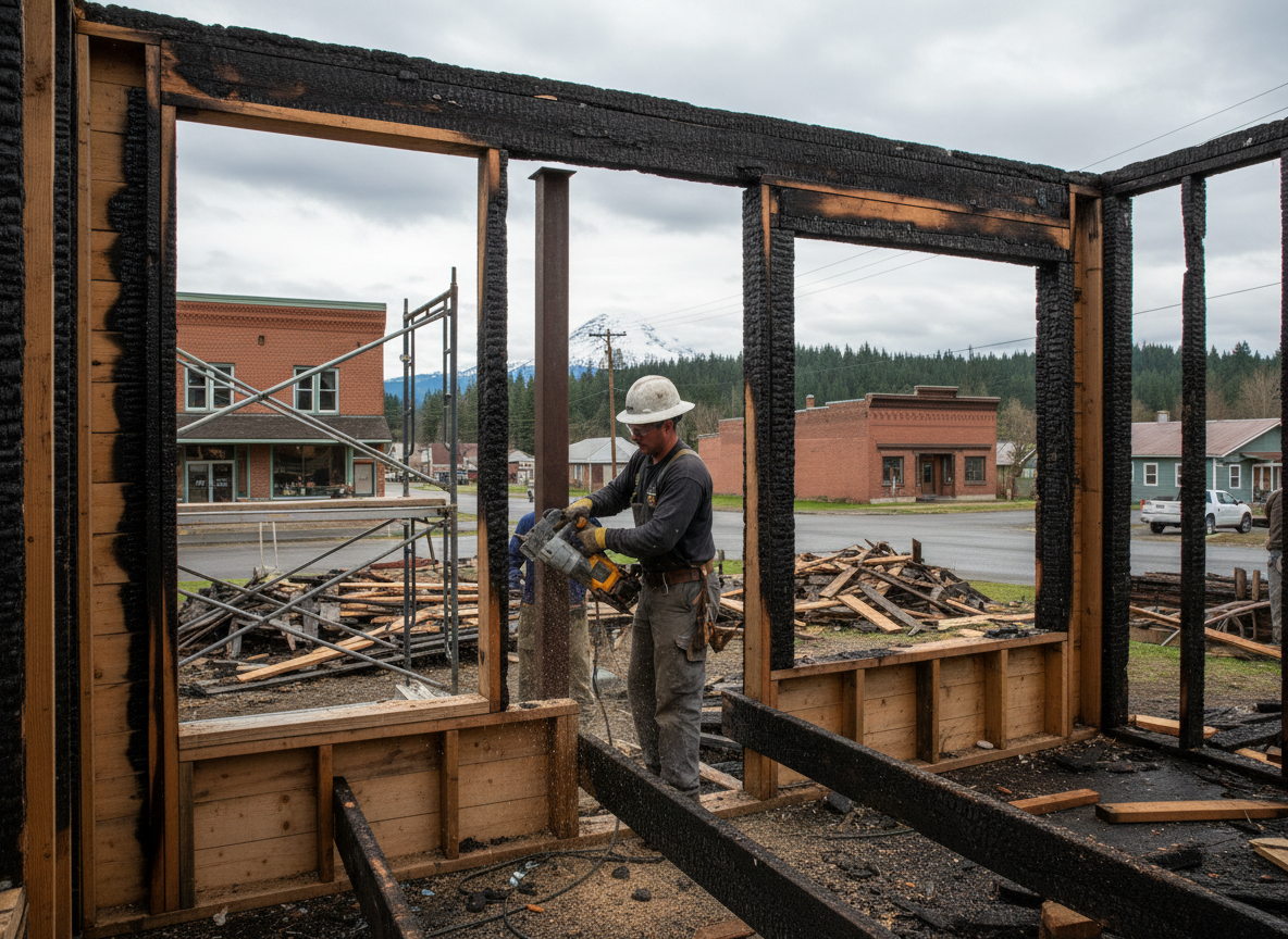 Structural Repair After Fire in South Prairie, WA